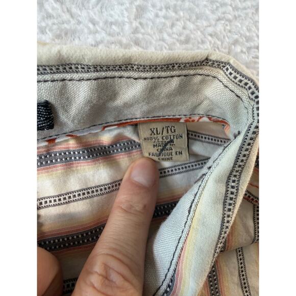 Tommy Bahama Jeans Island Shirt Mens XL Cotton Stripe Button Down Long Sleeve - Picture 3 of 10